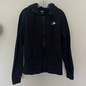 Nike black full zip hoodie